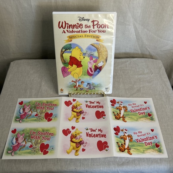 Other - Winnie the Pooh A Valentine for You Special Edition DVD - Extra Valentines Cards